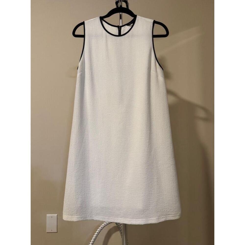 Women's Felicity & Coco White Textured Shift Dress Size S